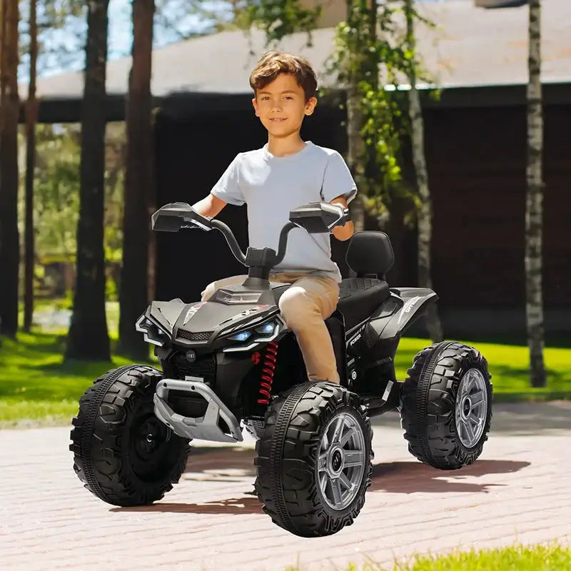 24V Kids Electric Vehicle 4-Wheeler Kids Ride On Toy Car XXXL Size ATV Electric Car for Toddler Children Gift,Spring Supspension AXSSIBLZ