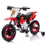 12V Kids Ride On Electric Toy Motorcycle,Rear suspensionTwist Grip Throttle,Slow Start,Removable training wheels,Indie music box AXSSIBLZ