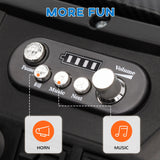2 Seater 24V Electric Car for Kids with Remote Control, White AXSSIBLZ