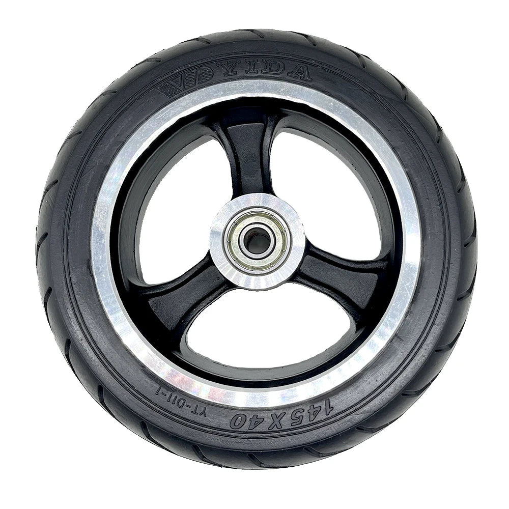145x40 Wheel Solid Tire and Aluminum Alloy Rim for Foldable Carbon Fiber Electric Scooter 5.5-6 Inch Wheels Replacement Parts AXSSIBLZ