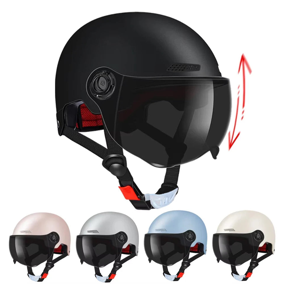 Motorcycle Helmet for Men Women Classic Retro Scooter Half Helmet Ultralight Cycling Helmet MTB Bike Bicycle Motorcycle Helmet AXSSIBLZ
