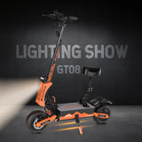Arwibon 5600W Adult Electric Scooter Dual Motor Top Speed 46MPH,60V27AH, 11-inch Off-Road Tires Sport Folding eScooter with Seat AXSSIBLZ