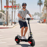 30MPH Electric Scooter,1200 Motor,20/40Miles Range EScooter With Spring Damping,Disc Brake,11'' Off-Road Tires Folding Scooter AXSSIBLZ