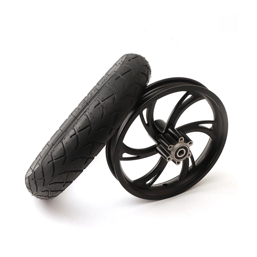 Electric Scooter 12 Inch Front Wheel 12 1/2X2 1/4 Tire Inner Tube Aluminum Rim With Brake Disc For E-bikes Folding Bicycles Bike AXSSIBLZ