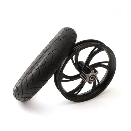 Electric Scooter 12 Inch Front Wheel 12 1/2X2 1/4 Tire Inner Tube Aluminum Rim With Brake Disc For E-bikes Folding Bicycles Bike AXSSIBLZ
