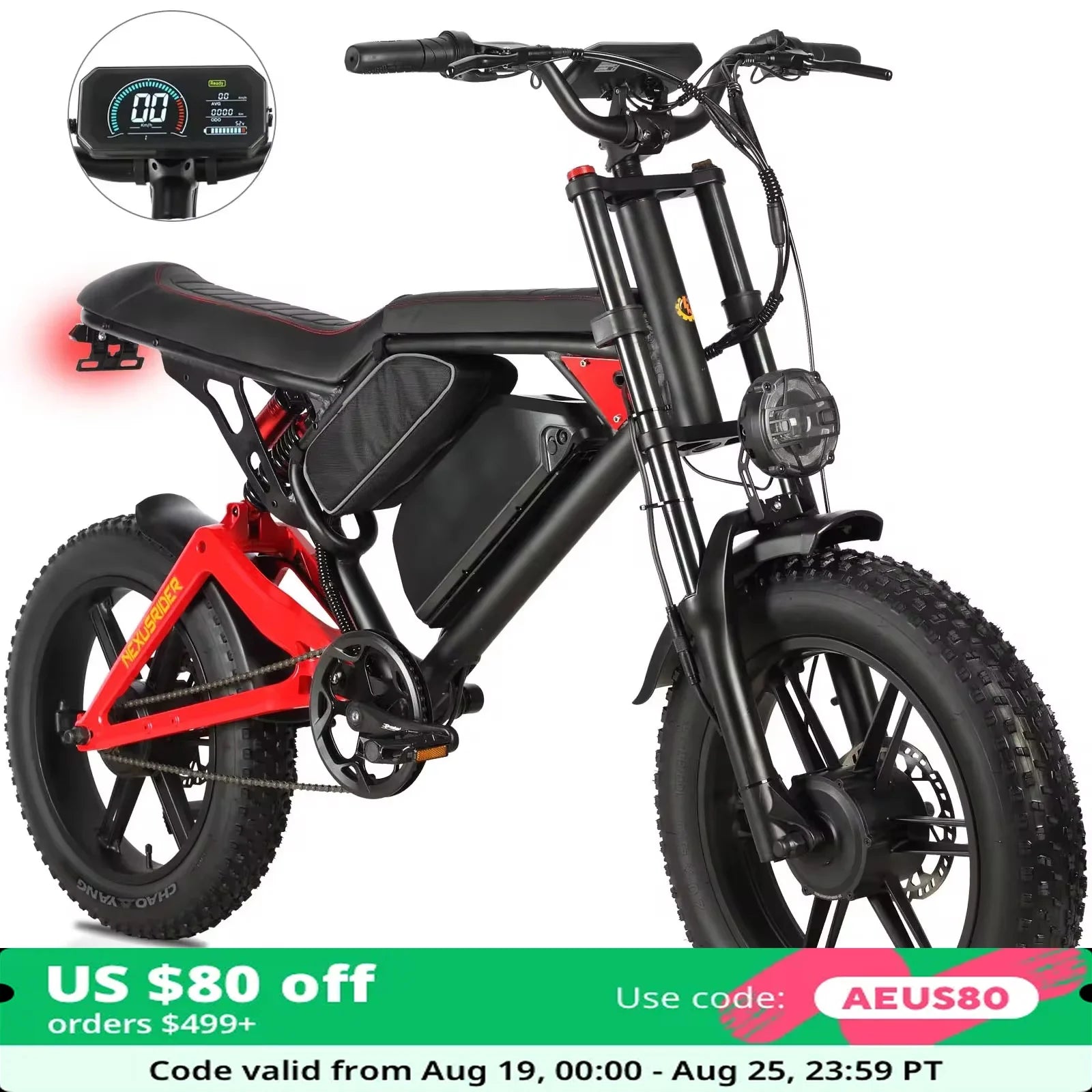 ThunderStrike 2000W Electric Dirt Bike – 20” Full Suspension Dual Motor Electric Bike for Ultimate Adventure AXSSIBLZ