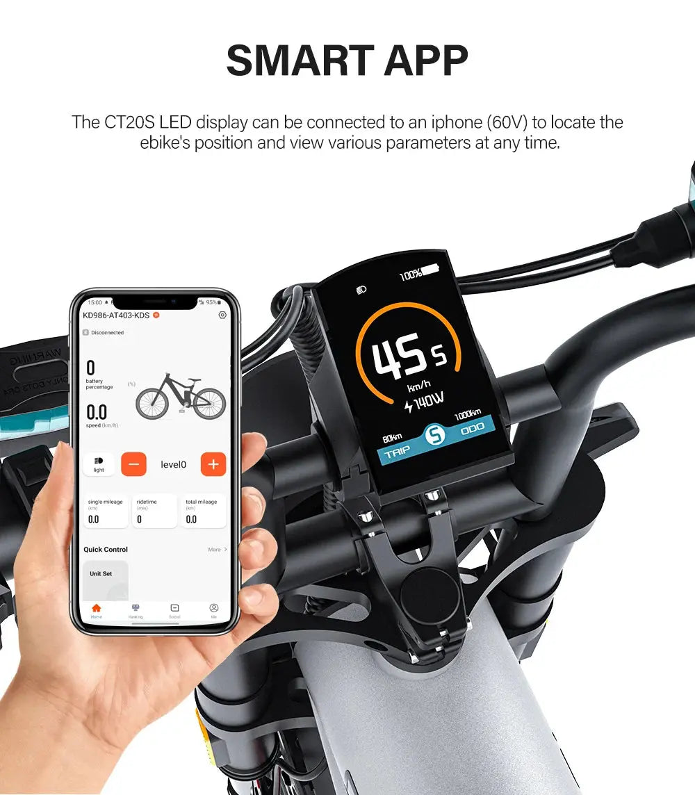 Coswheel T26 Electric-Bike smart app