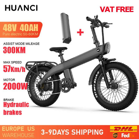 HUANCI Q3 Mountain Electric bicycle 2000W Adult electric bike 48V 20AH  City e bike Off-Road ebike AXSSIBLZ
