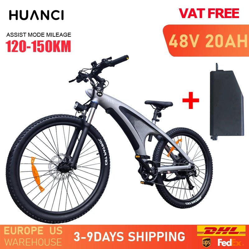 HUANCI Q5 electric bike ebike Adults Electric bicycle  48V 20AH 27.5 Inch electric e bike Electric bike Mountain electric bikes AXSSIBLZ