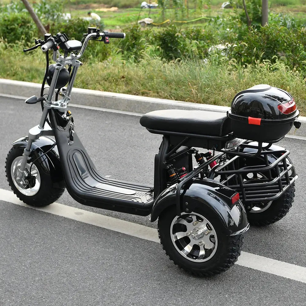 eHoodax Citycoco Fat Tire Electric 3 Wheel Scooter - AXSSIBLZ