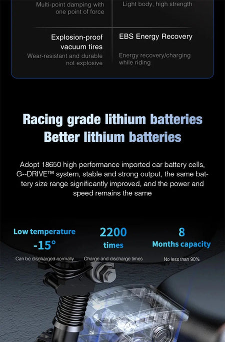 Shuailing E-Bike lithium batteries