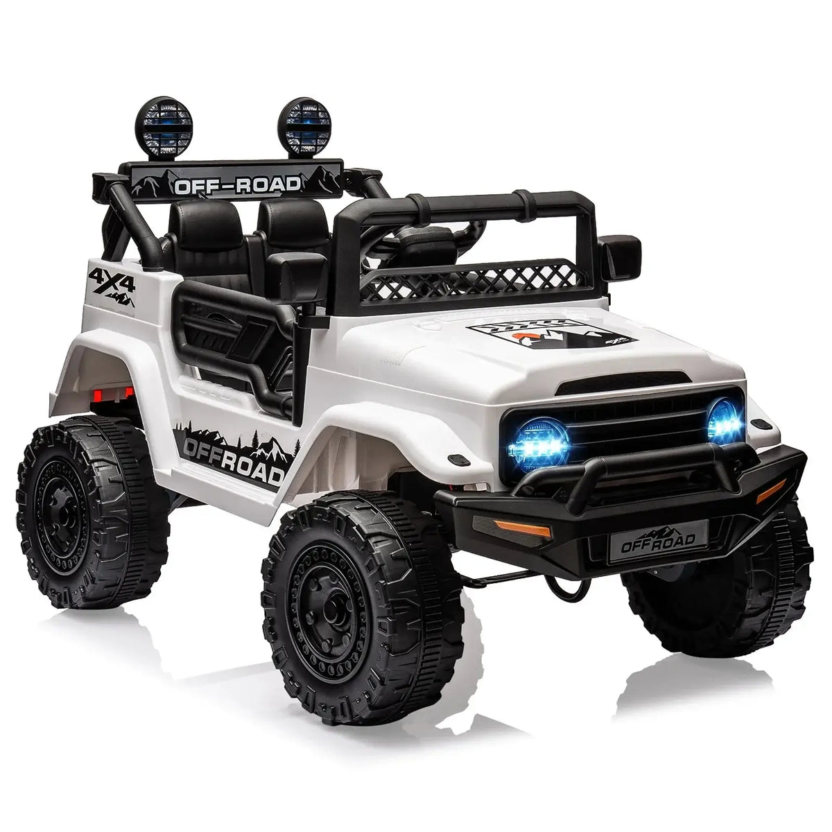 12V Kids Ride On Truck with Remote Control Spring Suspension Bluetooth Connectivity and Led Lights Ride On Toys for 3-6 yrs AXSSIBLZ
