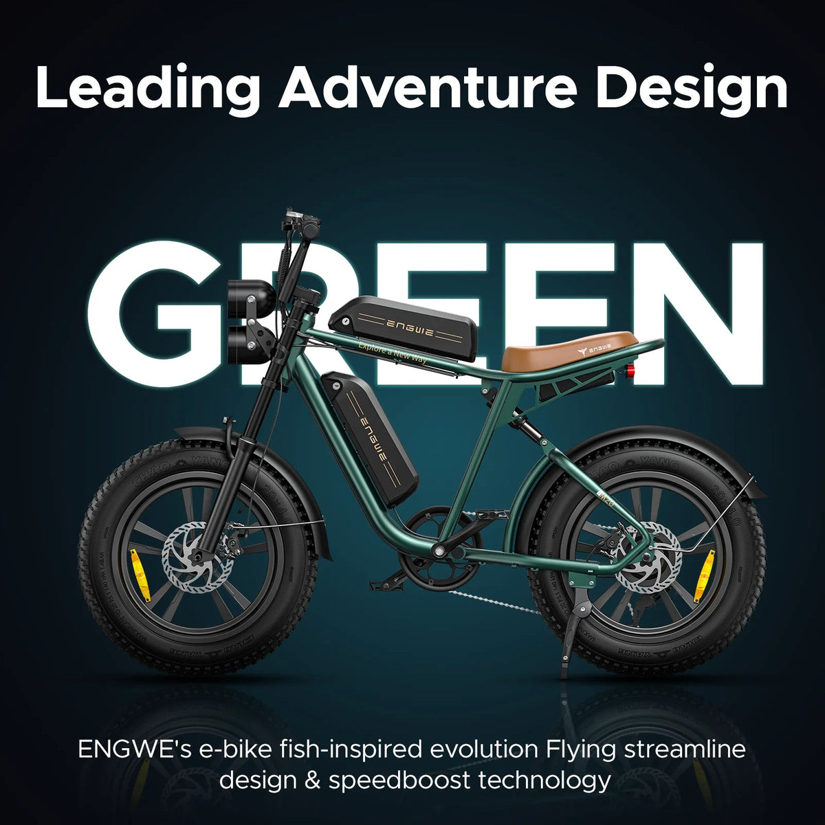 ENGWE 750W Electric Bike, Dual 48V 13Ah Batteries , 28MPH Speed, 150 KM Max Range, Shimano 7 Gears, Ideal for All Terrains AXSSIBLZ
