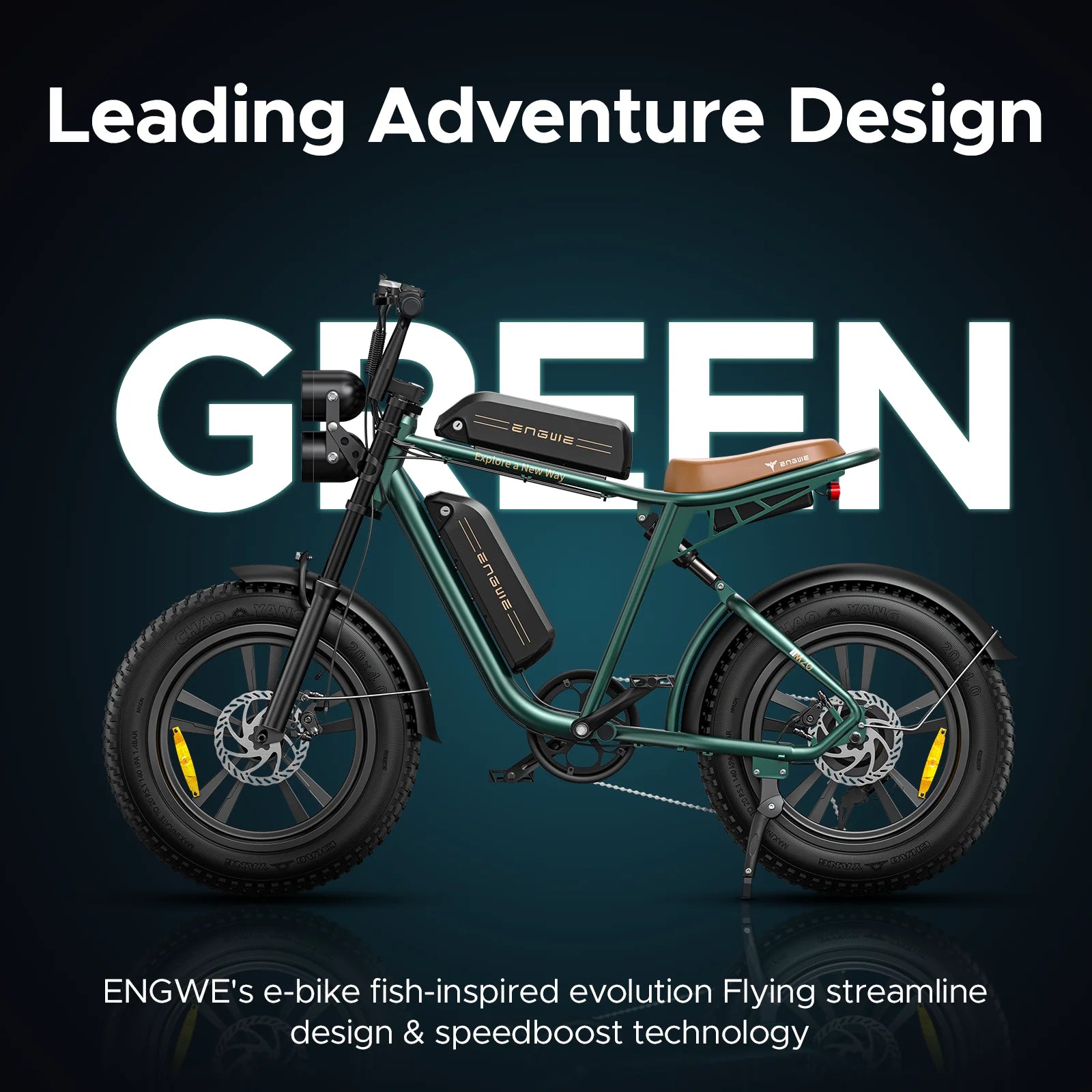 ENGWE 750W Electric Bike, Dual 48V 13Ah Batteries , 28MPH Speed, 150 KM Max Range, Shimano 7 Gears, Ideal for All Terrains AXSSIBLZ