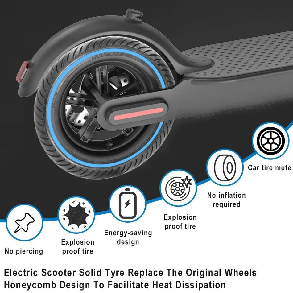 8.5 Inch Honeycomb Soild Tires for Xiaomi M365 1S Pro Electric Scooter Updated Wear-resistant Explosion-proof Damping Tires AXSSIBLZ