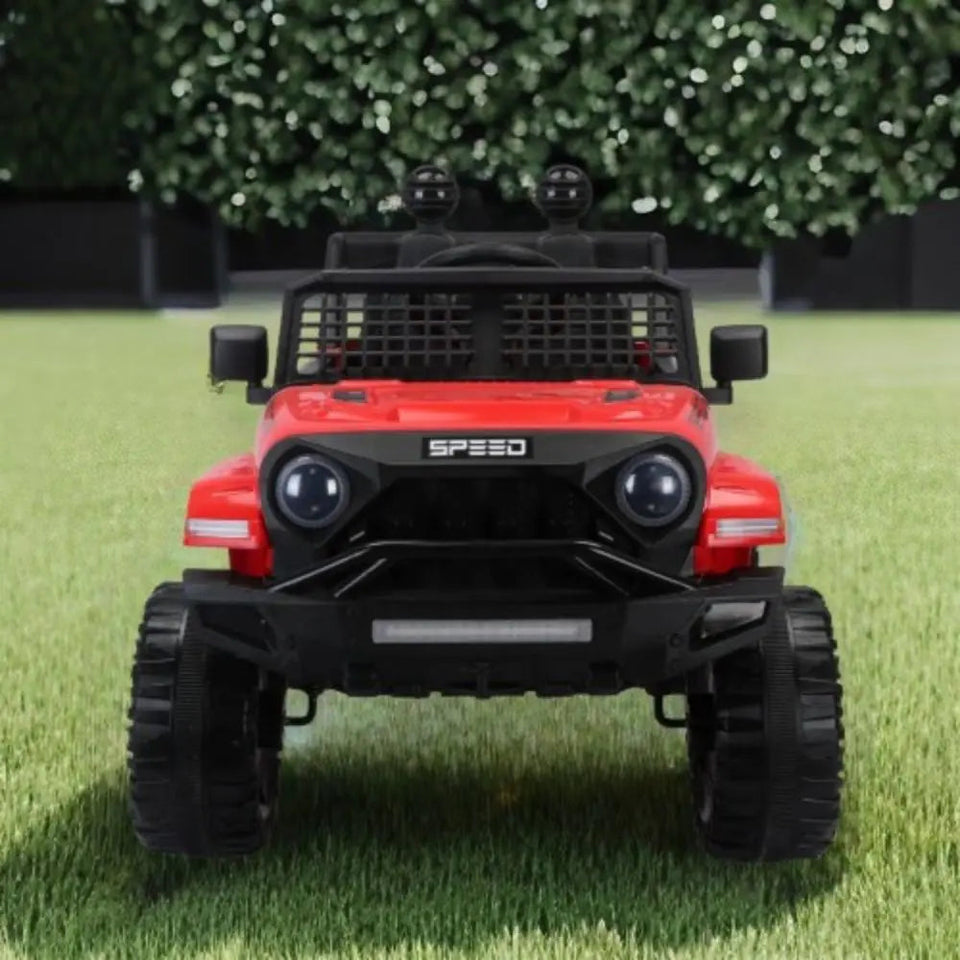 Kids Ride On Truck Car 12V 7A W/Parents Remote Control Electric Car 3 Speed Adjustable Power Display MP 3LED Light Safety Belt AXSSIBLZ