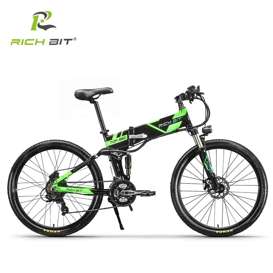 Richbit RT-860 1000WMountain Beach Electric Bike 26 Inch 48V17Ah Lithium Battery High Quality Outdoor Folding Electric Bike AXSSIBLZ
