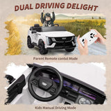 24V Ride On Car, Licensed Battery Powered Electric Vehicle w/Remote Control, 2 Seater, 4-Wheel Shock Absorbers, Smooth Start AXSSIBLZ