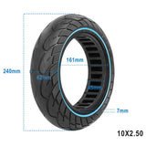 10X2.5 Tubeless Tires 60/70-6.5 Solid Tire for Ninebot Max G30 Electric Scooter 10inch Explosion-Proof Hollow Honeycomb Tyre AXSSIBLZ
