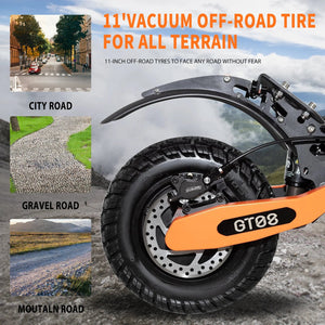 Electric Scooter For Adults 5600W Dual Motor 60V27AH Folding E-Scooter With Adjustable Seat 50MPH 11'' Off-Road Tires Escooter AXSSIBLZ