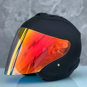 Ram4 Matte Black Half Helmet Men and Women Motorcycle Off-Road Summer Helmet Downhill Racing Mountain Cross Casco Capacete AXSSIBLZ