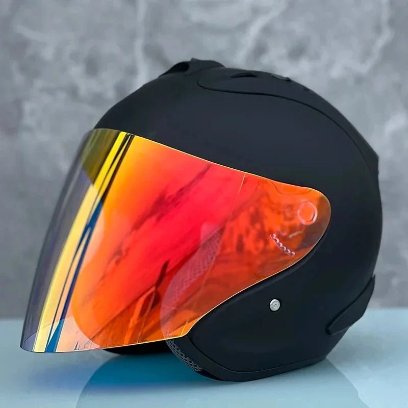 Ram4 Matte Black Half Helmet Men and Women Motorcycle Off-Road Summer Helmet Downhill Racing Mountain Cross Casco Capacete AXSSIBLZ
