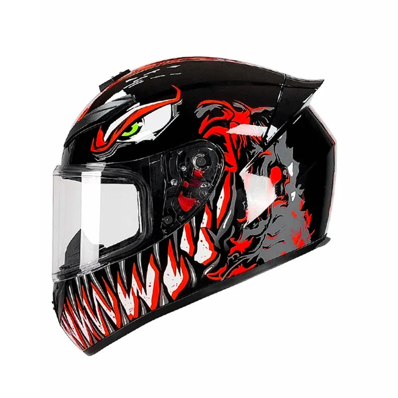 DOT Men and women motorcycle helmets are safe in winter Four Seasons Knights can be equipped with Bluetooth motorcycle helmets AXSSIBLZ