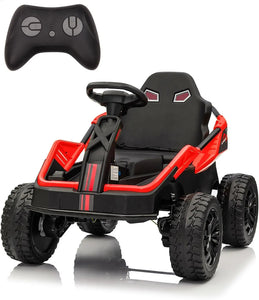 24V Ride On Truck Car, Electric Utv Car with Remote Control, 4 Shock Absorbers, Safety Belt, 16'' Wide Seat, Music, 4WD Power AXSSIBLZ