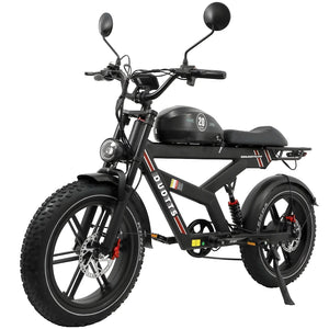 Electric Motorcycle Adults 750Watt 52V27AH Lithium Battery Electric Bikes Full Suspension Hydraulic Brake 20*4 Fat Tire Bicycle AXSSIBLZ
