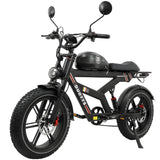 Electric Motorcycle Adults 750Watt 52V27AH Lithium Battery Electric Bikes Full Suspension Hydraulic Brake 20*4 Fat Tire Bicycle AXSSIBLZ