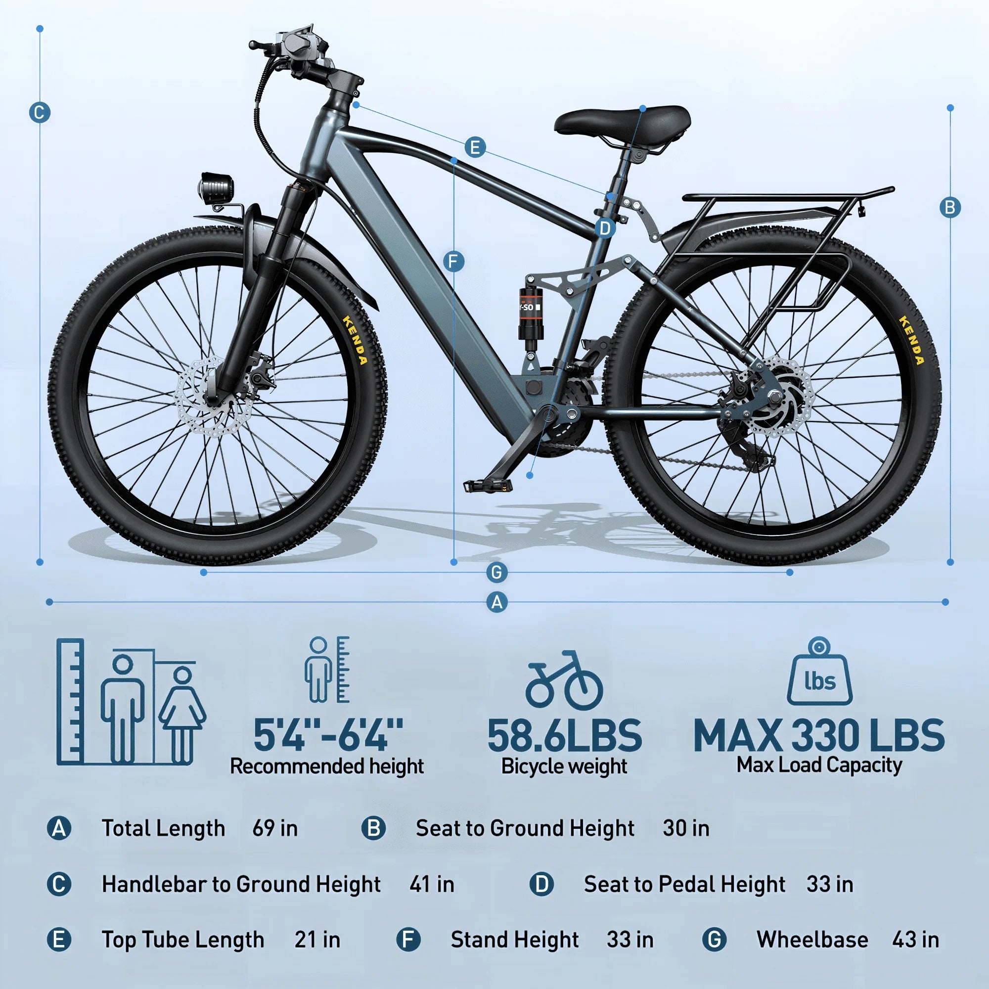 E bike 750W Adults Electric Bike 36V468Wh 26 Inch Tires Electric Bicycle Shimano 21-Speed City E Bikes Mountain e bikes AXSSIBLZ