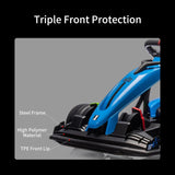 24V Go Kart, Electric Drift Kart Car with Adjustable Seat, Outdoor Ride On Toy with Variable Speed Mode, High-Speed Racing AXSSIBLZ