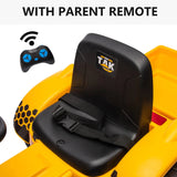 12V Kids Ride on Tractor Electric Excavator Battery Powered Motorized Car for Kids Ages 3-6, with , Detachable Trailer AXSSIBLZ