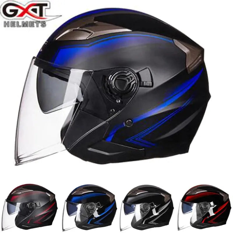 GXT 708 Double Visor Electric Motorbike Bicycle Safety Helmet - AXSSIBLZ