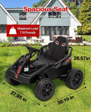 24V Ride On Truck Car, Electric Utv Car with Remote Control, 4 Shock Absorbers, Safety Belt, 16'' Wide Seat, Music, 4WD Power AXSSIBLZ