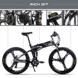 Richbit RT-860 1000WMountain Beach Electric Bike 26 Inch 48V17Ah Lithium Battery High Quality Outdoor Folding Electric Bike AXSSIBLZ