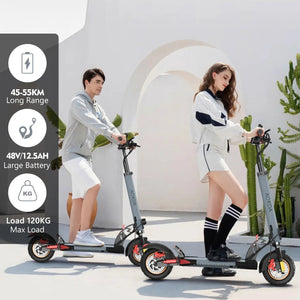 2025 NEW Electric Scooter A6 PEAK800W 48V 12,5 AH Max Speed 45 KM/H Max Mileage 40KM 10Inch Tire Foldable Escooter Load 120KG AXSSIBLZ