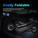 50Mph Fast Electric Scooter with Seat for Adults Load 440lbs 6000W Powerful Dual Motor Hydraulic Suspension Electric Scooter AXSSIBLZ