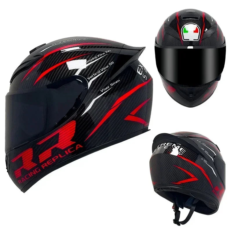Motorcycle Helmet Racing Motocross Helmets Full Face Helmet Flip Up Moto Adult Motorbike Street Touring Riding Casco Capacete AXSSIBLZ
