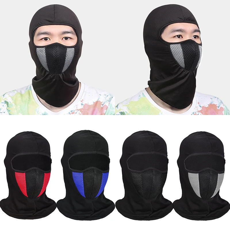 Breathable Balaclava Motorcycle Full Face Masks Skullies Cap Hat Motocross Motorbike Helmet Moto Riding Neck Face Hood Moto Mask AXSSIBLZ