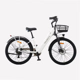 women's Ebike Electric Bicycle 26" 250W mid motor City Ebike Pedelec with Bicycle Basket Cup HolderSports Entertainment Cycling AXSSIBLZ