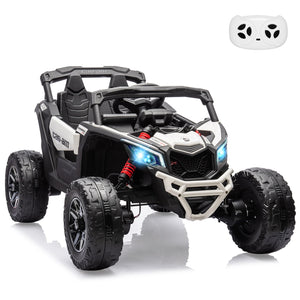 Kids UTV, Electric Ride on UTV Car, Licensed Can-Am Electric Off-Road Car, Ride On Truck Car w/Remote Control, Large Seat AXSSIBLZ