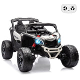 Kids UTV, Electric Ride on UTV Car, Licensed Can-Am Electric Off-Road Car, Ride On Truck Car w/Remote Control, Large Seat AXSSIBLZ
