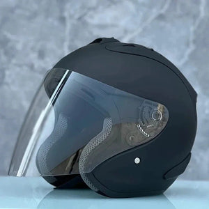 Ram4 Matte Black Half Helmet Men and Women Motorcycle Off-Road Summer Helmet Downhill Racing Mountain Cross Casco Capacete AXSSIBLZ