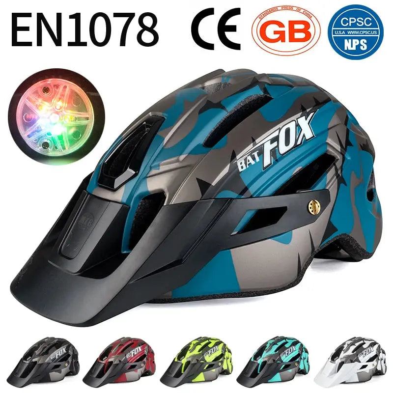 MTB Batfox Adult Outdoor Bicycle Safty Helmet - AXSSIBLZ