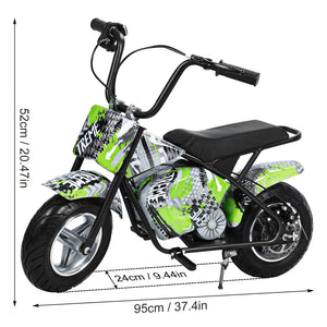 24V Kids Electric Dirt Bike Electric Dirtbike 250W Off-Road Bike Motocross Powerful Motorcycle for Kids with 13.67MPH Fast Spee AXSSIBLZ