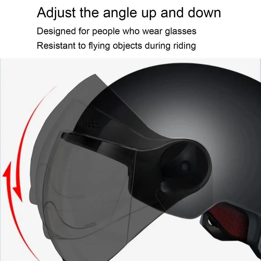 Motorcycle Helmet Bicycle Helmets for Men Women Adult Motorbike Scooter Helmet Ultralight Retro Scooter Hat Helmets Accessories AXSSIBLZ