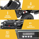 12V Kids Ride On Truck Car With Parent Remote Control, Kids Motorized Vehicles, Spring Suspension, LED Lights, Wireless Music AXSSIBLZ