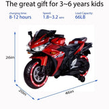 kids motorcycle 12V motorcycle for kids 3 4 5 6 years Boys Girls 12v7ah kids motorcycle ride on toy with Training Wheels/manual AXSSIBLZ