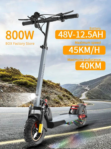 2025 NEW Electric Scooter A6 PEAK800W 48V 12,5 AH Max Speed 45 KM/H Max Mileage 40KM 10Inch Tire Foldable Escooter Load 120KG AXSSIBLZ